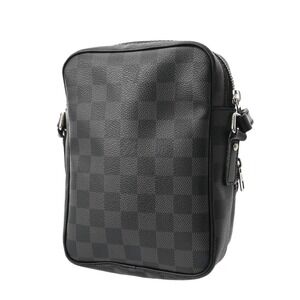 Louis Vuitton Graphite Canvas Rem Bag Shoulder Black Damier